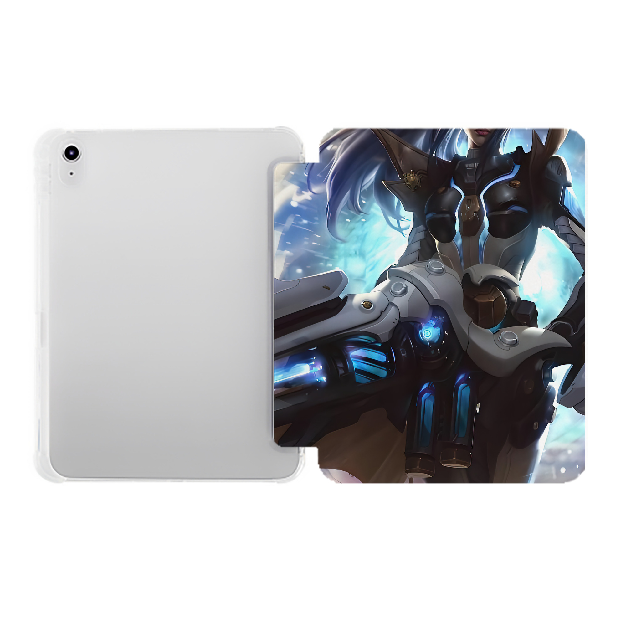 （画像用） リーグ・オブ・レジェンド League of Legends LOL IPad ケース ペン収納付き 三つ折りスタンド PUレザー×シリコン 対応機種9.5/10.5/10.9インチ